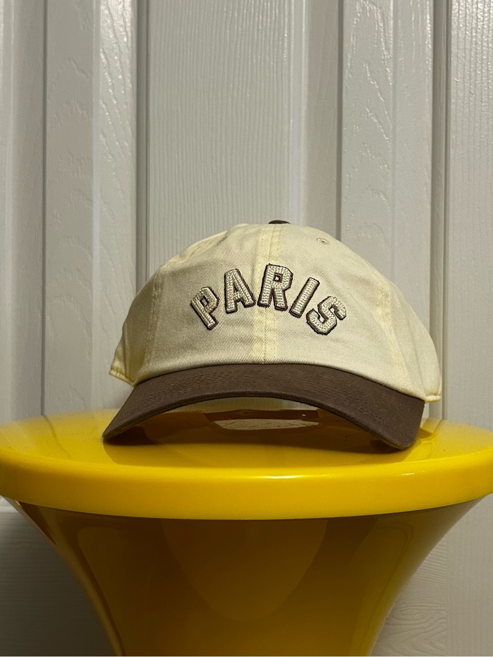 Cream & Brown PARIS Hat